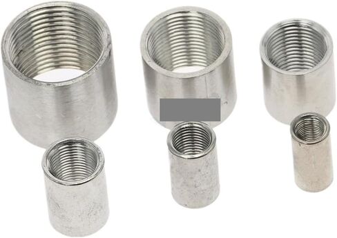 SS 304 Stainless Steel Water Pipe Fitting 1/8" 1/4" 3/8" 1/2" 3/4" 1" 1-1/4" 1-1/2" 2" Straight Female Threaded Pipe Fitting(DN32) in Kuwait