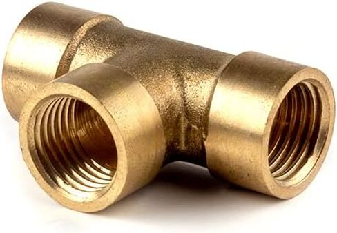 1pc 1/8" 1/4" 3/8" 1/2" 3/4" Male/Female Thread L-type T-shaped Pneumatic/Plumbing Brass Pipe Fitting Water Oil Gas (L-MF,3/4'') in Kuwait
