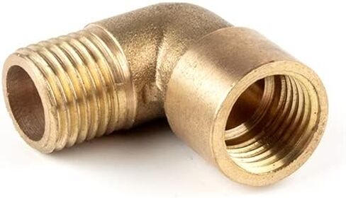 1pc 1/8" 1/4" 3/8" 1/2" 3/4" Male/Female Thread L-type T-shaped Pneumatic/Plumbing Brass Pipe Fitting Water Oil Gas (L-MF,3/4'') in Kuwait