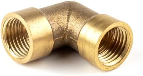 1pc 1/8" 1/4" 3/8" 1/2" 3/4" Male/Female Thread L-type T-shaped Pneumatic/Plumbing Brass Pipe Fitting Water Oil Gas (L-MF,3/4'') in Kuwait