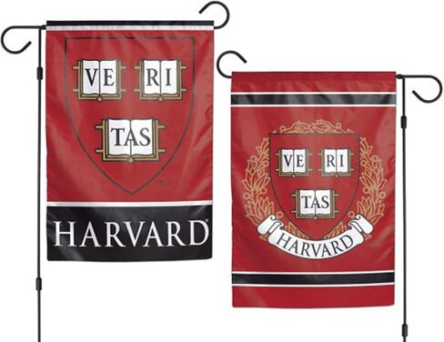 NCAA Harvard Crimson 12x18 نمط الحديقة علم على الوجهين، مقاس واحد، لون الفريق in Kuwait
