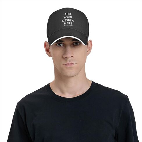 Custom Hat Design Your Own, Personalized Classic Hats for Men Women,Customizable Baseball Cap Dad for Outdoor Adjustable in Kuwait
