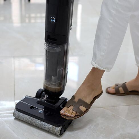مكنسة كهربائية كوانتوم دبليو اللاسلكية الرطبة والجافة مع تنقية المياه، نظام التنظيف الذاتي، بطارية قابلة للإزالة، ممسحة كهربائية بدون كيس للأرضيات الصلبة، شعر الحيوانات الأليفة والانسكابات الرطبة in Kuwait