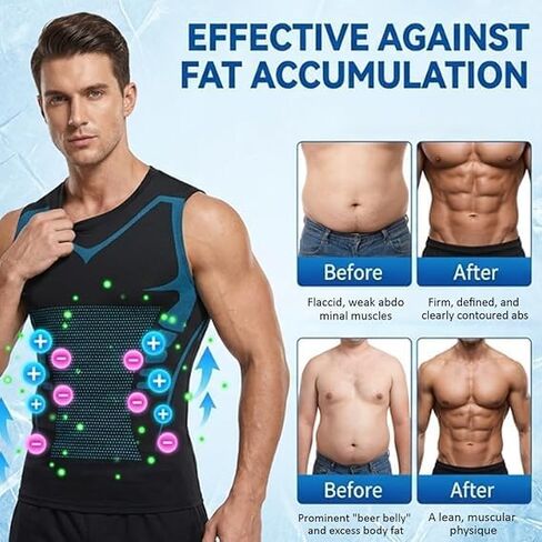 Compression Shirt Men, Men Shaping Sleeveless Vest, Sport Running Wicking Dry Fit Breathable Sleeveless Gym Shirt in Kuwait