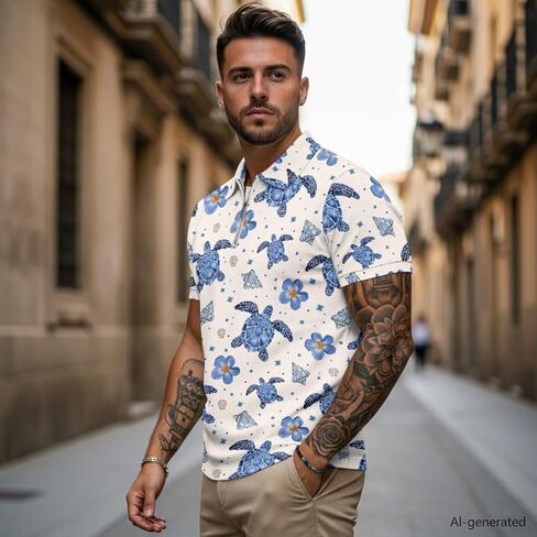 INSTANTARTS Matching Couple Outfits Mens Golf Shirts Short Sleeve Workout Tops and Women's Golf Sleeveless Shirts 1/4 Zip Up in Kuwait