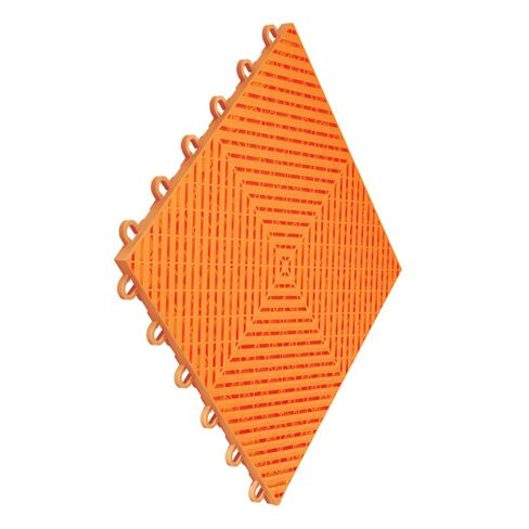 بلاط Swisstrax 12 سلسلة Ribtrax الناعم، أسود غامق، 10 عبوات | بلاط ذو سطح أملس مقاس 12 × 12 بوصة | نظام متشابك بدون أدوات | مادة البولي بروبيلين المقاومة للصدمات | مجموعة مكونة من 10 قطع (~10 قدم مربع) in Kuwait