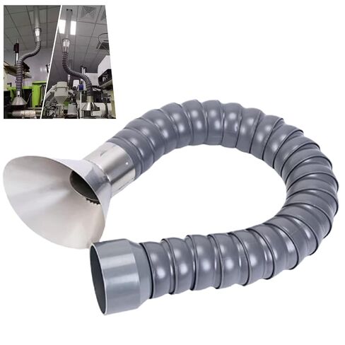 Hard 4/6/8'' Articulated Hose 3~10ft Long Air Extractor Flexible Duct Collector Arm with Hood, for Laboratory, Round Nozzle Smoke Remove Pipe(110X1000MM/4.3x39.4in) in Kuwait