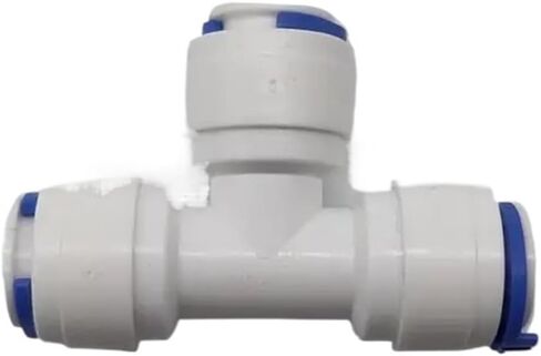 50Pcs/Lot 3/8" Tee Type RO Water Fitting 9.5mm Hose PE Pipe 3 Ways Quick Connector Water Filter Parts in Saudi Arabia