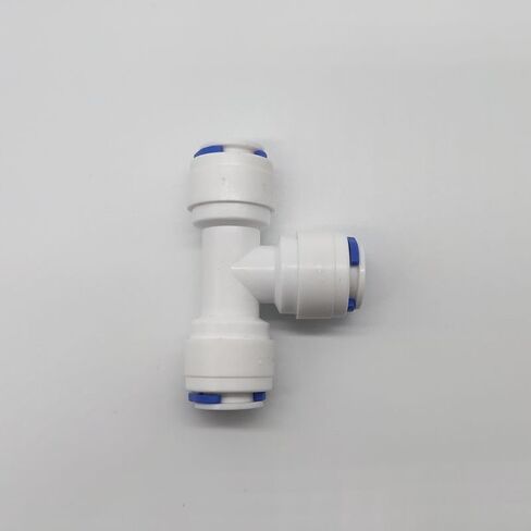 50Pcs/Lot 3/8" Tee Type RO Water Fitting 9.5mm Hose PE Pipe 3 Ways Quick Connector Water Filter Parts in Saudi Arabia