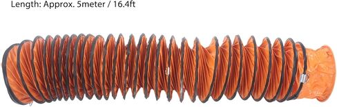 Generic Flexible Duct Hose, 8in PVC Industrial Ventilation Ducting with Carbon Wire Spring and Retardant, for Exhaust Fans in Factories Basements Farms (GenericVXMY1U8E-11) in Kuwait
