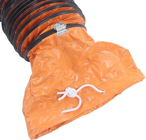Generic Flexible Duct Hose, 8in PVC Industrial Ventilation Ducting with Carbon Wire Spring and Retardant, for Exhaust Fans in Factories Basements Farms (GenericVXMY1U8E-11) in Kuwait