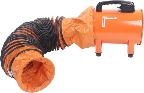 Generic Flexible Duct Hose, 8in PVC Industrial Ventilation Ducting with Carbon Wire Spring and Retardant, for Exhaust Fans in Factories Basements Farms (GenericVXMY1U8E-11) in Kuwait