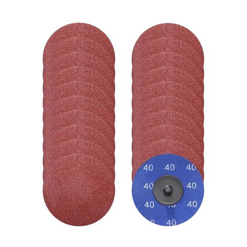 25 Pcs Aluminum Oxide Die Grinder Sanding Disc 3", 100 Grit Quick Change Surface Conditioning Discs for Surface Prep Deburr Polish Rust Paint Removal, Red in Kuwait