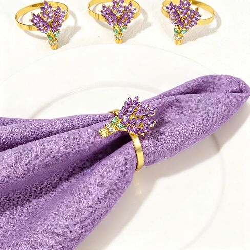 Lemon Napkin Rings Set of 12 | Metal Spring Napkin Holders | Flower Napkins Buckle Ring for Mother's Day Birthday Wedding Dinners Parties Table Decoration and Daily Use(Yellow Lemon) in Kuwait