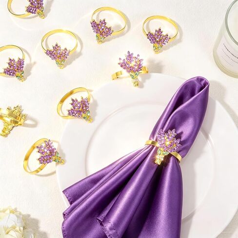 Lemon Napkin Rings Set of 12 | Metal Spring Napkin Holders | Flower Napkins Buckle Ring for Mother's Day Birthday Wedding Dinners Parties Table Decoration and Daily Use(Yellow Lemon) in Kuwait