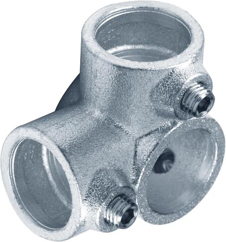 4 PCS Structural Pipe Railing Fitting, 90 Degree Side Outlet Tee Fits 1" Schedule 40 Galvanized Pipe in Kuwait