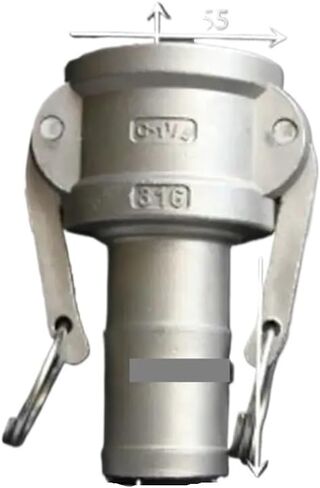 1-1/4" Hosetail x Socket Type C Camlock Quick Disconnect Coupling 316 Stianless Cam Groove in Saudi Arabia