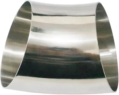 O.D 129x2mm 304 الفولاذ المقاوم للصدأ 45 درجة الكوع لحام تركيب الأنابيب موصل in Kuwait