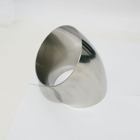 O.D 129x2mm 304 الفولاذ المقاوم للصدأ 45 درجة الكوع لحام تركيب الأنابيب موصل in Kuwait