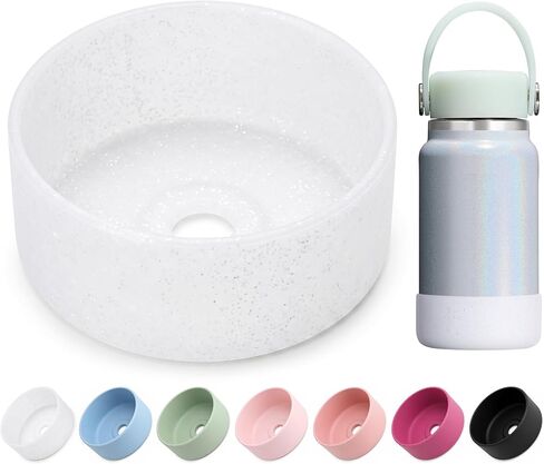 حذاء من السيليكون متوافق مع زجاجة Hydro Flask Micro سعة 6.7 أونصة، غطاء حماية سفلي مضاد للانزلاق وتقليل الضوضاء، ملحقات زجاجة مياه صغيرة خالية من مادة BPA in Kuwait