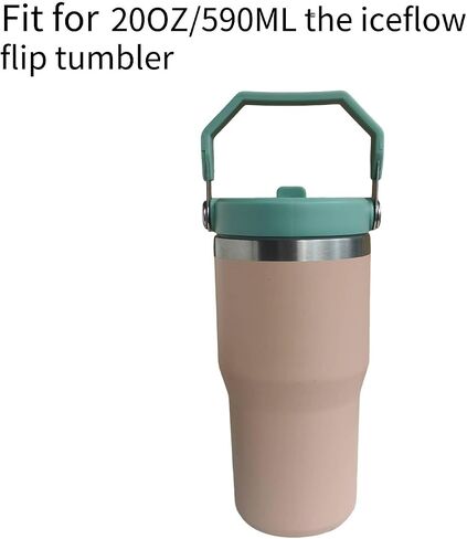 Replacement 30oz and 20oz Leak Proof Tumbler Lid With Straw - Fit For Stanley OLD VERSION Iceflow Flip 30oz, 20oz Tumbler (Grey, 20oz and 30oz) in Kuwait