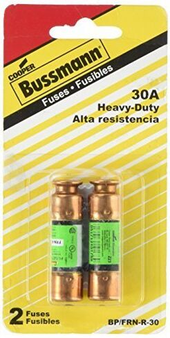 Bussmann BP/FRN-R-30 30 أمبير فيوسيترون عنصر مزدوج لتأخير الوقت فئة تحديد التيار RK5 فيوز، 250 فولت مدرج في قائمة UL، عبوتان in Kuwait