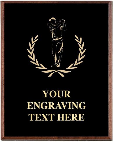 Crown Awards Golf Plaques, Custom Engraved Mens Golf Trophy Plaque Award, Great Customizable Golf Team Gift Prime in Kuwait