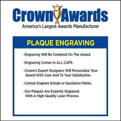 Crown Awards Golf Plaques, Custom Engraved Mens Golf Trophy Plaque Award, Great Customizable Golf Team Gift Prime in Kuwait