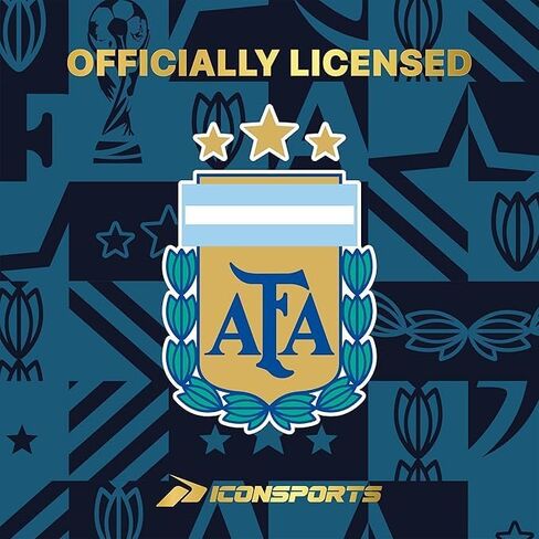 Icon Sports Compatible with Argentine Football Association Lionel Messi Cap - Unisex Adult - White w/Color Logo in Kuwait