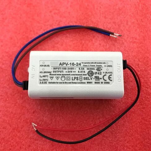 APV-16-24V 16W ​​الجهد المستمر LED معدات الإضاءة الإعلانية الزخرفية مزود الطاقة in Kuwait