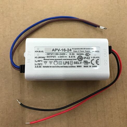 APV-16-24V 16W ​​الجهد المستمر LED معدات الإضاءة الإعلانية الزخرفية مزود الطاقة in Kuwait