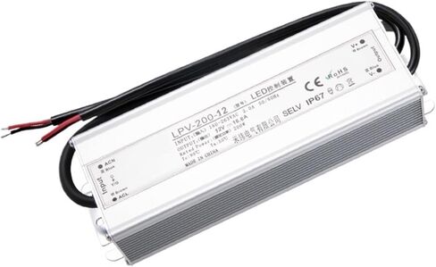 LPV-Series IP67 Waterproof Switching Power Supply AC to DC 180-263VAC 200W 12V 24V 36V 48VDC(48v-200w) in Kuwait