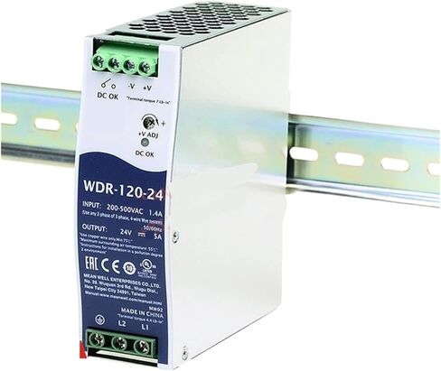 120W Ultra Wide Input Industrial Rail Power Supply WDR-120-12 WDR-120-24 WDR-120-48(WDR-120-24) in Kuwait