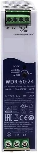 WDR-60-5 WDR-60 السكك الحديدية تحويل التيار الكهربائي دليل صناعي واسع للغاية المدخلات 5V10A50W in Kuwait