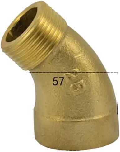 1" BSPP Female To Male Brass 45 Degree Elbow Pipe Fitting Coupler Connector Water Gas Oil in Saudi Arabia