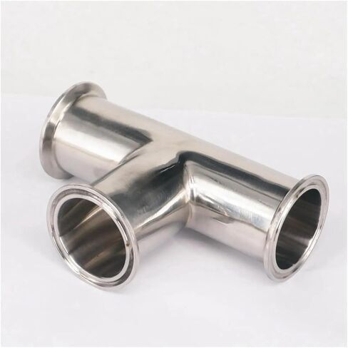 Fit Tube O.D 51mm Tri Clamp 2" Ferrule 304 Stainless Steel Tee Connector Pipe Fitting in Saudi Arabia
