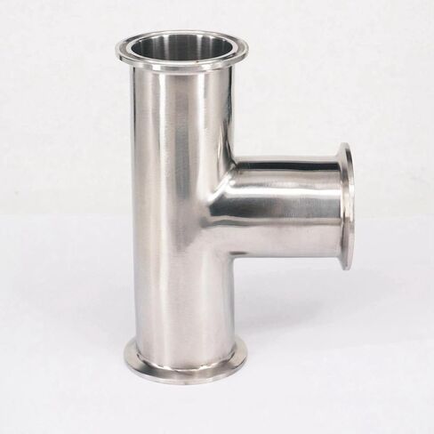 Fit Tube O.D 51mm Tri Clamp 2" Ferrule 304 Stainless Steel Tee Connector Pipe Fitting in Saudi Arabia