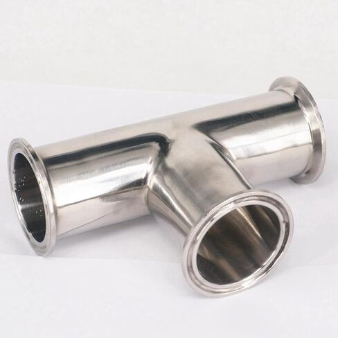 Fit Tube O.D 51mm Tri Clamp 2" Ferrule 304 Stainless Steel Tee Connector Pipe Fitting in Saudi Arabia