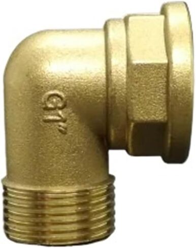 DN25 G 1 "ذكر x أنثى الكوع النحاس أنبوبة سباكة تركيب موصل اقتران طول 50.6 مللي متر in Kuwait