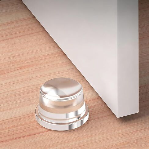 Clear Door Knob Wall Protector 2 Pack, 1.5" Silicone Wall Shield & Self-Adhesive Bumper Guard, Noise Dampening Door Stopper for Wall Protection, Discreet Furniture & Cabinet Guard in Kuwait