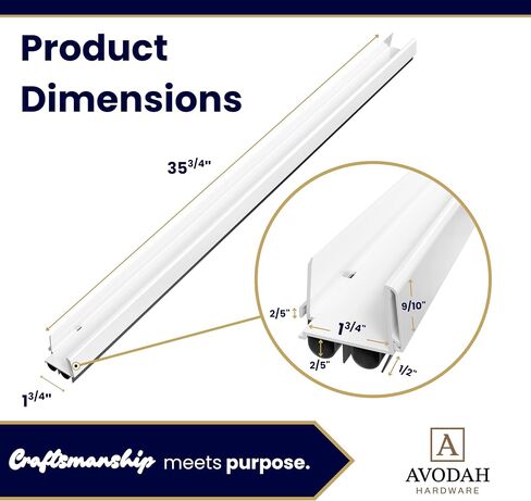 36 Inch White, Adjustable Double Bubble Door Sweep for Exterior Doors, Under Door Seal with Drip Edge and Punched Drainage Channel, Pre-notched for Weatherstripping, Trim-to-Fit, Paintable Screw Cover in Kuwait