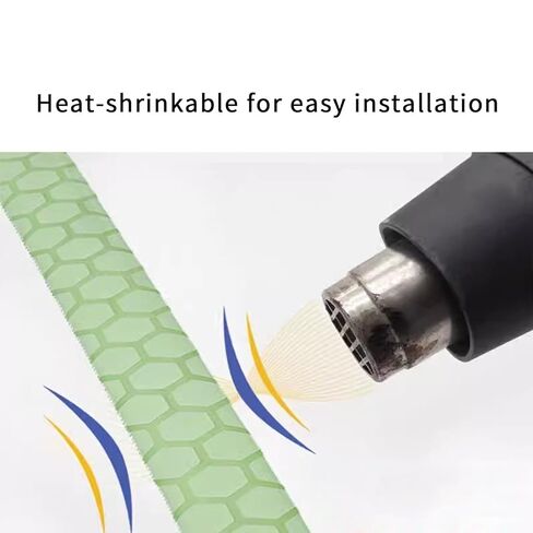 Honeycomb Pattern Heat Shrink Insulation Tubing for Fishing Rod Grip Wrap and Sports Equipment Handles,Luminous Tubing Glow in The Dark, 40 Inch Length, 2:1 Shrink Ratio, 8 Size (1, 1M-15MM) in Kuwait