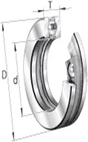 1pcs 51113 8113 HOT51113-300 65x90x18 High Temperature Thrust Ball Bearings 300 Degrees Celsius in Kuwait