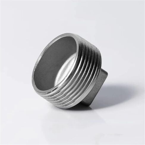 1-1/2" 1/2" 3/4" BSPP ذكر الموضوع 304 الفولاذ المقاوم للصدأ عرافة رئيس نهاية غطاء الأنابيب المناسب موصل مقرنة (304SS NPT الموضوع، 1/2") تركيبات السباكة in Kuwait