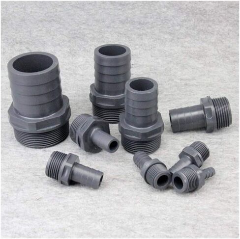 موصل الأنابيب 10 قطع 1/2"-1" خيط ذكر إلى 8-30 مم موصل أنابيب المياه الناعمة وصلات UPVC أجزاء خرطوم الري (اللون: 25 مم، مواصفات الخيط: 1l2 بوصة) تركيبات السباكة in Kuwait