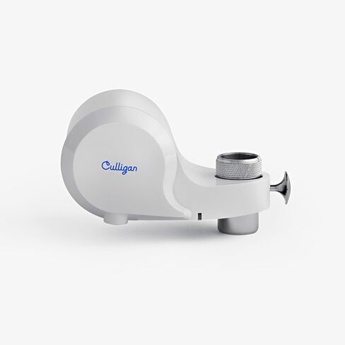 فلتر مياه مثبت على صنبور Culligan CULFMWHRF - فلتر مياه أبيض لصنبور الحوض يقلل من المواد البلاستيكية الدقيقة ويقلل الكلور، نظام ترشيح سهل التركيب لشرب الصنبور النظيف in Kuwait
