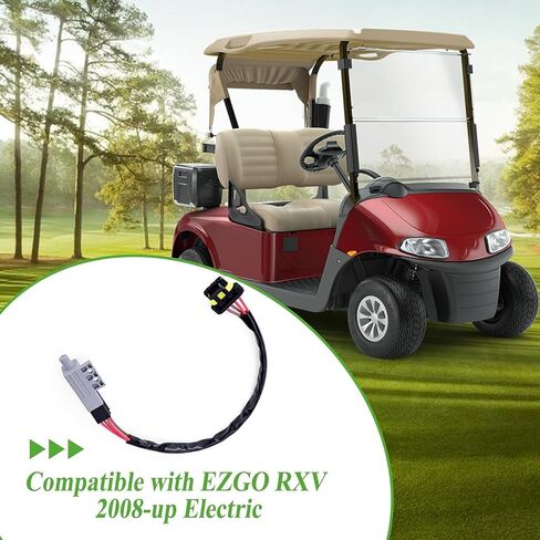 10L0L Golf Cart Accelerator & Brake Pedal Switch with Jumper Harness for EZGO RXV 2008-Up Electric Golf Cart, Replaces OEM 607605 610668 606711 612889 615747 in Kuwait