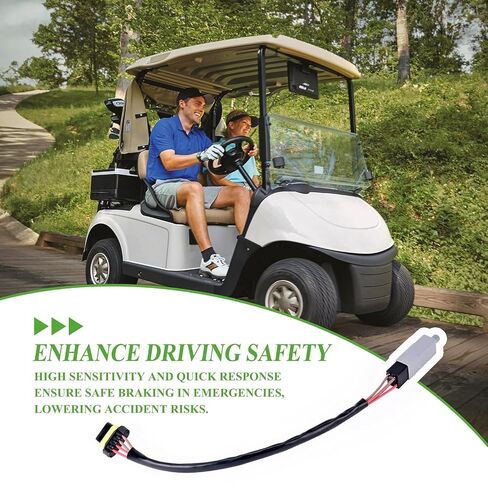 10L0L Golf Cart Accelerator & Brake Pedal Switch with Jumper Harness for EZGO RXV 2008-Up Electric Golf Cart, Replaces OEM 607605 610668 606711 612889 615747 in Kuwait