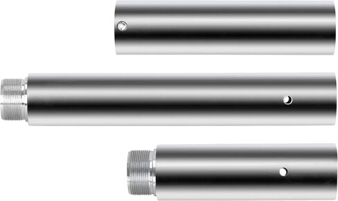 Saturnpower Stripper Pole Spinning Static Dance Pole 45 ملم مجموعة عمود الرقص المحمولة القابلة للإزالة مع تمديد للمبتدئين المحترفين في ممارسة التمارين الرياضية في النادي والحفلات المنزلية وصالة الألعاب الرياضية واللياقة البدنية، فضي in Kuwait