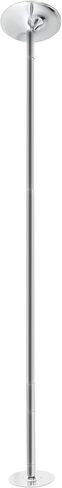 Saturnpower Stripper Pole Spinning Static Dance Pole 45 ملم مجموعة عمود الرقص المحمولة القابلة للإزالة مع تمديد للمبتدئين المحترفين في ممارسة التمارين الرياضية في النادي والحفلات المنزلية وصالة الألعاب الرياضية واللياقة البدنية، فضي in Kuwait